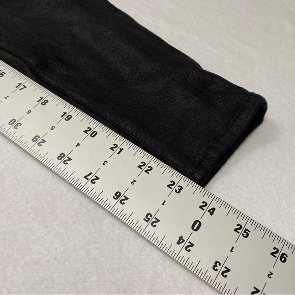7 For All Mankind Shiny Spandex Black Skinny Pants Size 26 #1340 - Picture 12 of 12